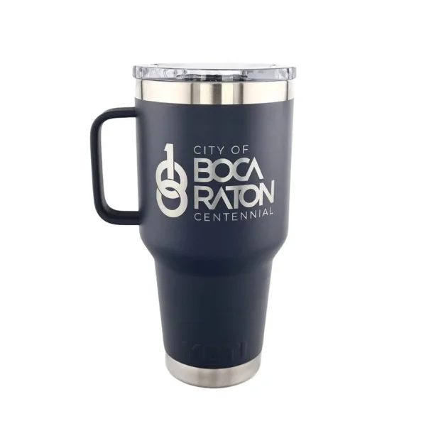 Boca100 Yeti Tumbler with Handle 30oz Navy