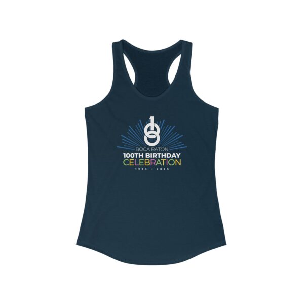 Boca Raton 100th Birthday Celebration Racerback Tank Top Women's