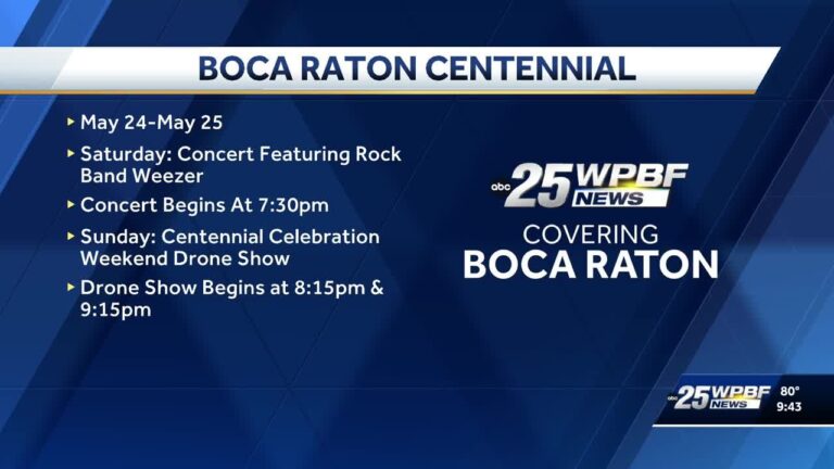 Boca Raton celebrates 100 years with weekend drone show